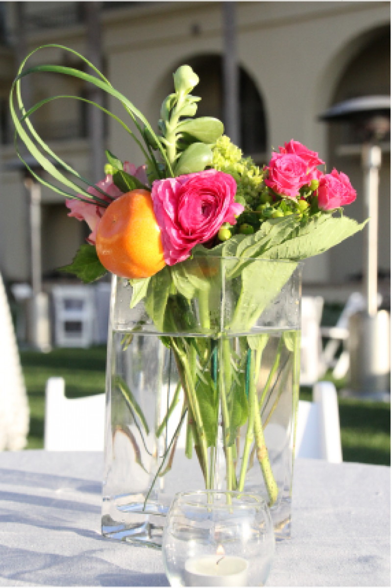 Event Floral Design Oranges And Roses